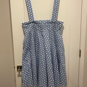 High waisted skirt with removable/adjustable straps